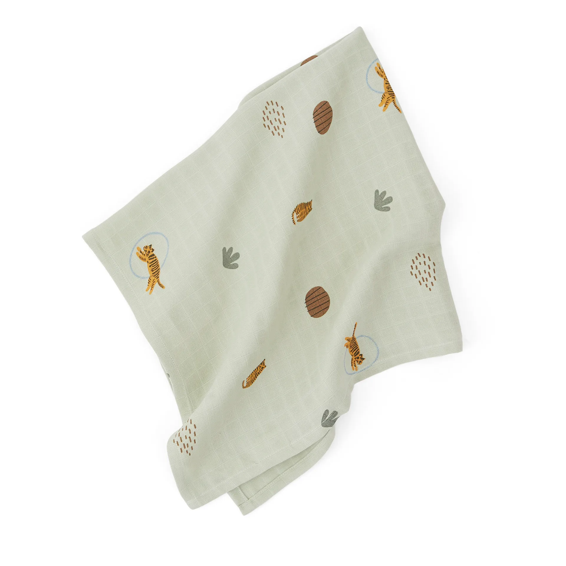 OYOY Mini Muslin Square handdoek/deken 3-pack, Tiger OYOY