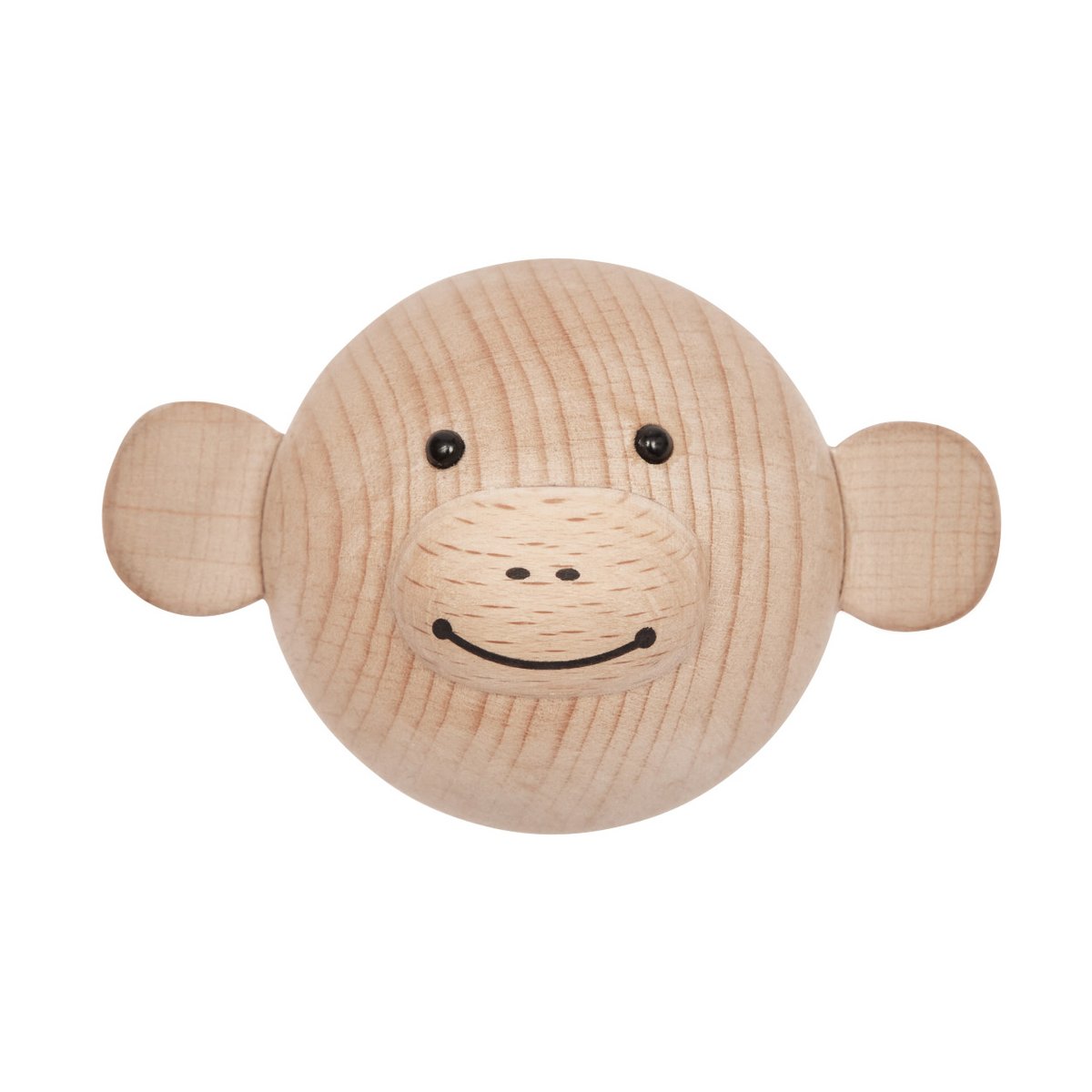 OYOY Mini muurhaak Aap | Scandinavisch Interieur | Kinderkamer interieuraccessoires | Beige