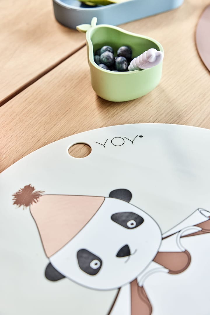 Panda Pompom tafelkleed Ø39 cm, Offwhite OYOY