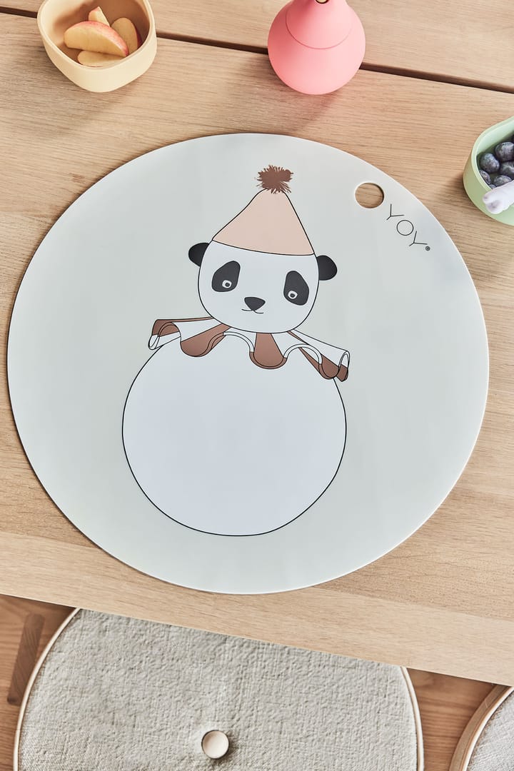 Panda Pompom tafelkleed Ø39 cm, Offwhite OYOY