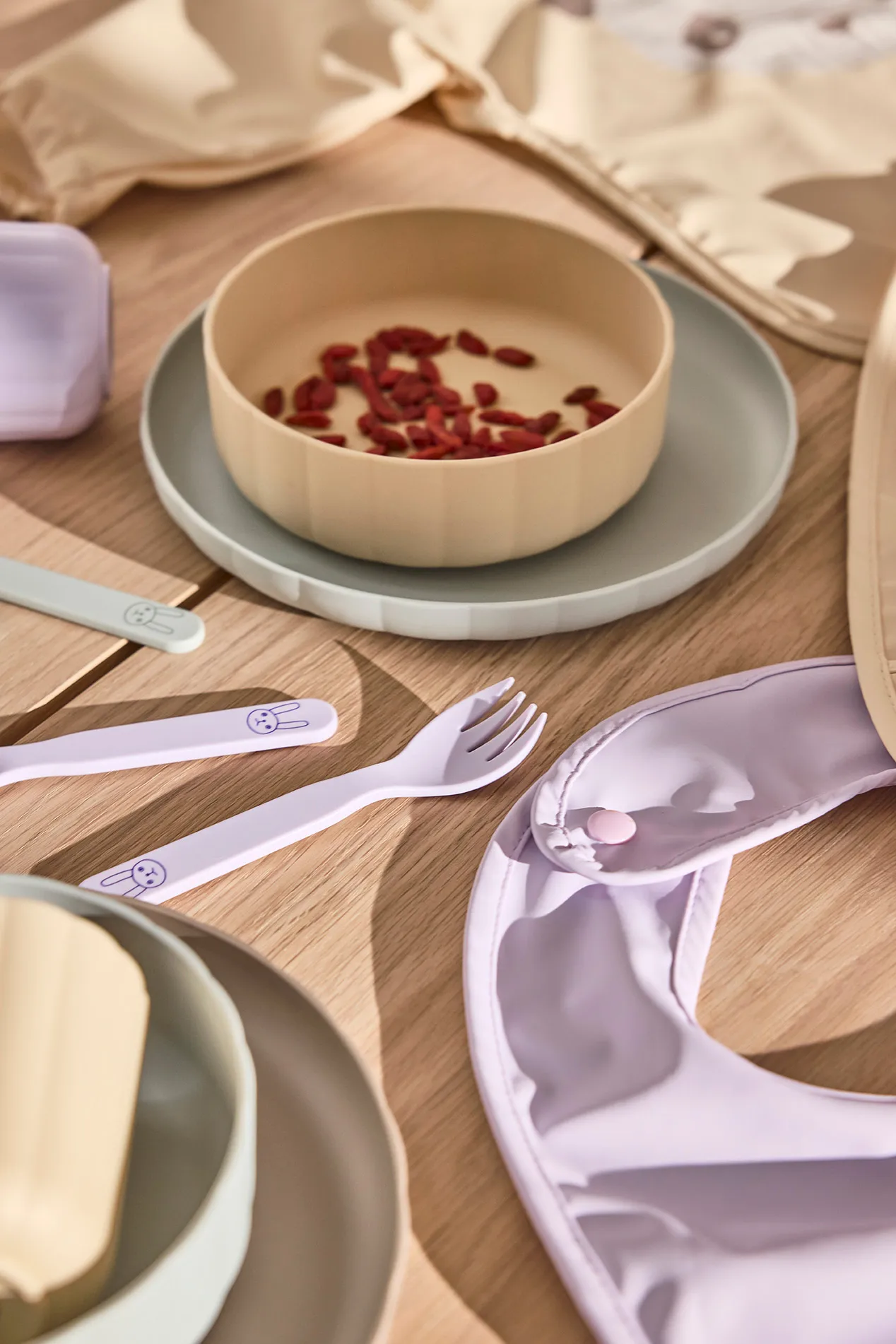 Pullo kinderbestekset, Lavender OYOY