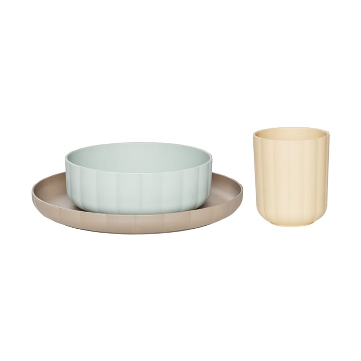 Pullo servisset 3-delig - Pale Mint-vanilla-taupe - OYOY