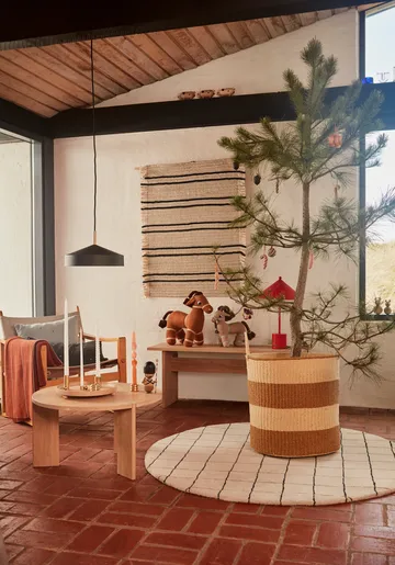 Putki wanddecoratie 80x100 cm  - Offwhite-black - OYOY