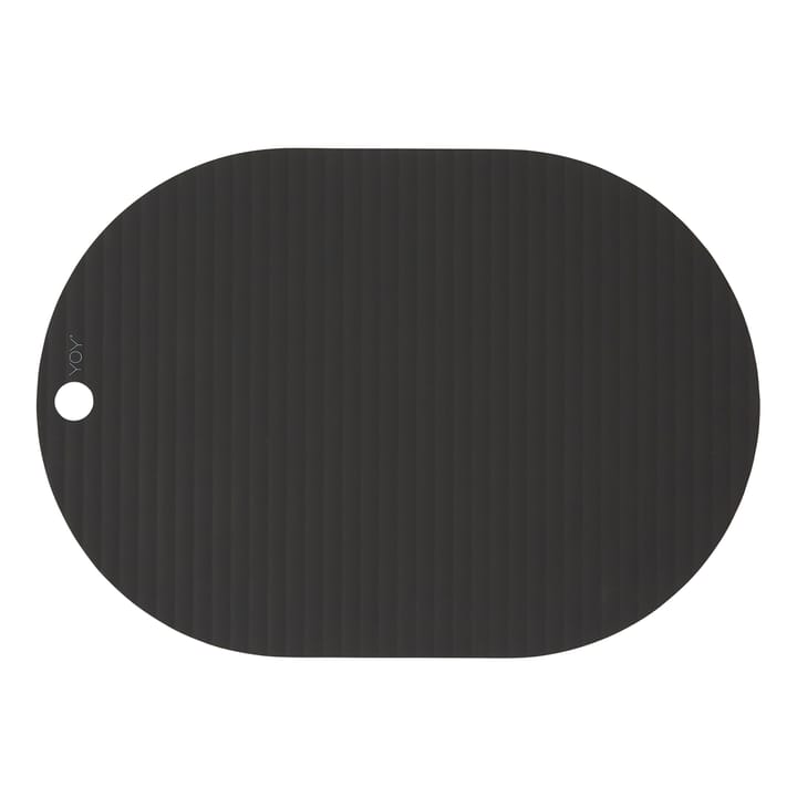 Ribbo placemat 2-pack, Zwart OYOY