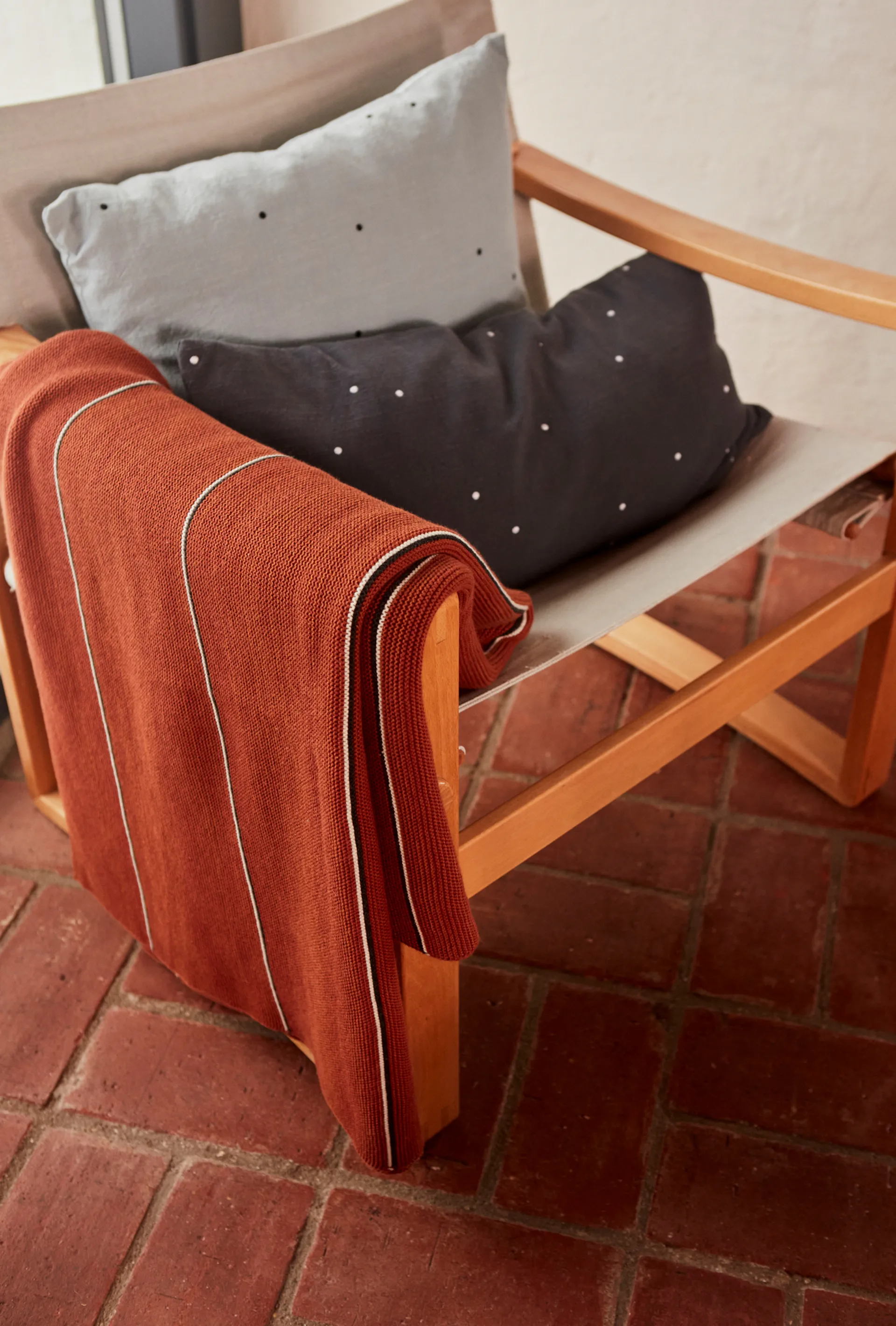 Rivi deken 134x184 cm, Nutmeg OYOY