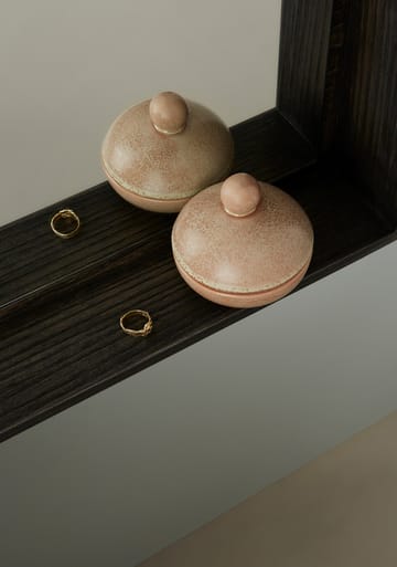 Saga Bonbonniere schaaltje met deksel laag Ø8 cm - Camel - OYOY