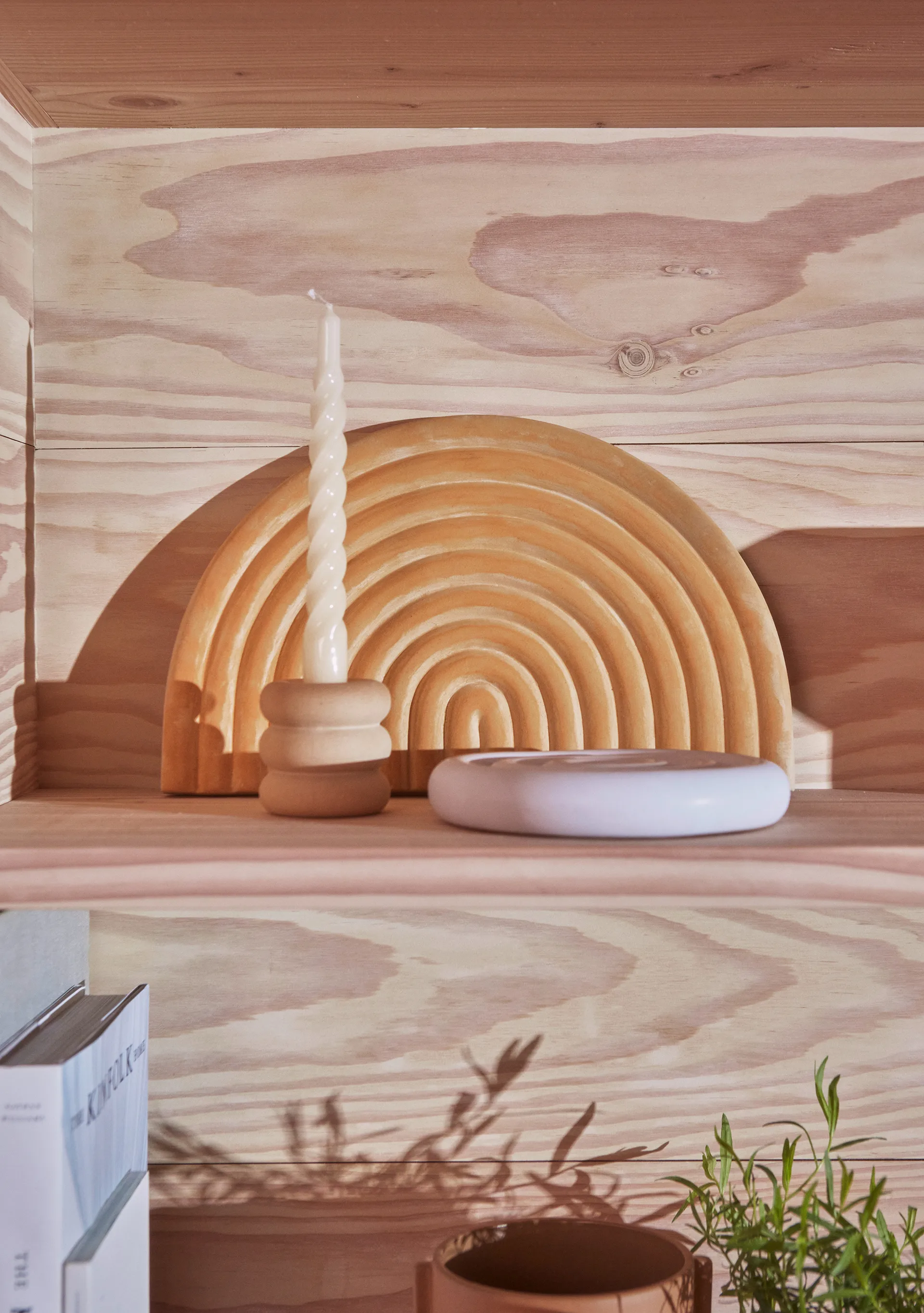 Savi kandelaar 6,5 cm, Beige OYOY