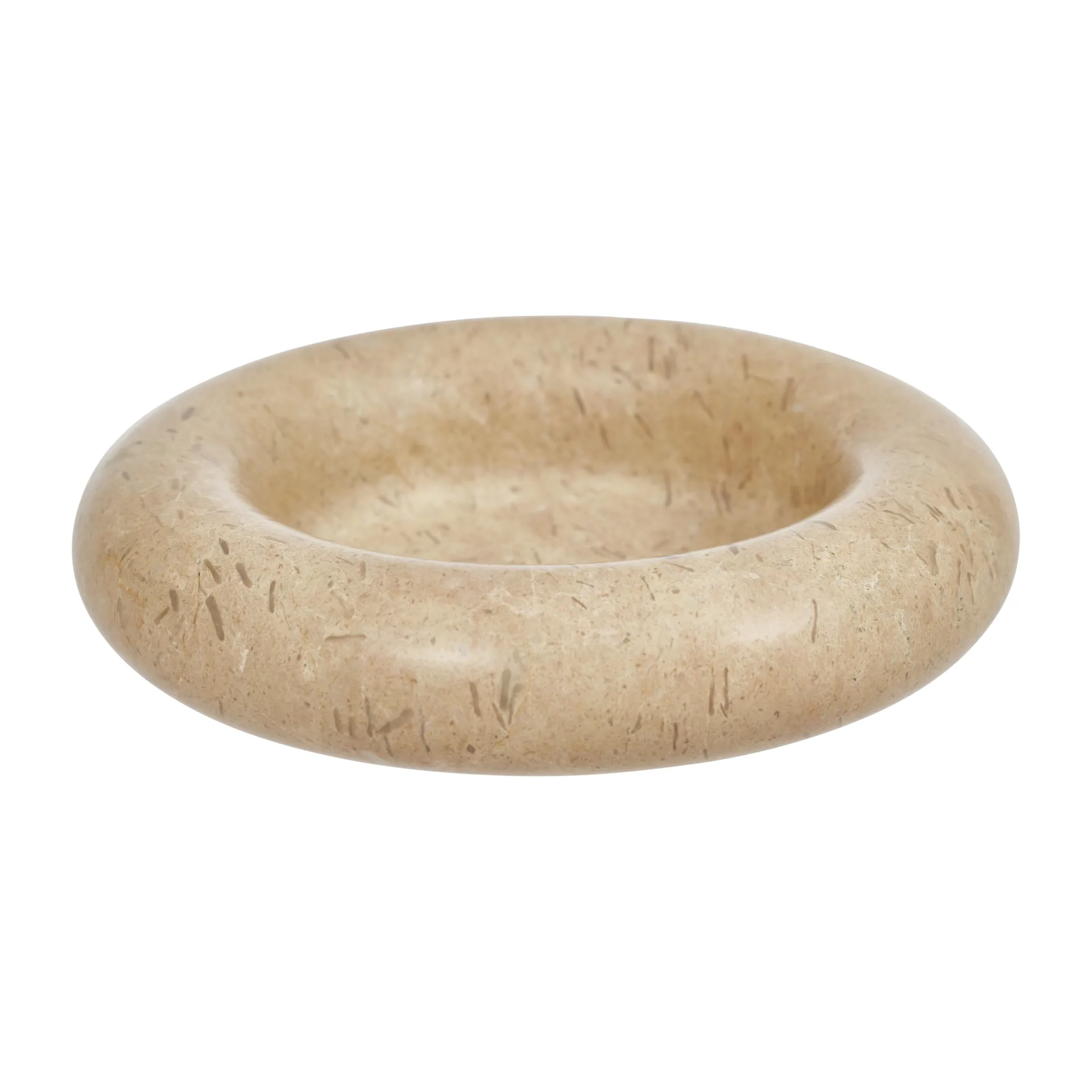 Savi marmer kaarsenhouder Ø13,8 cm, Beige OYOY