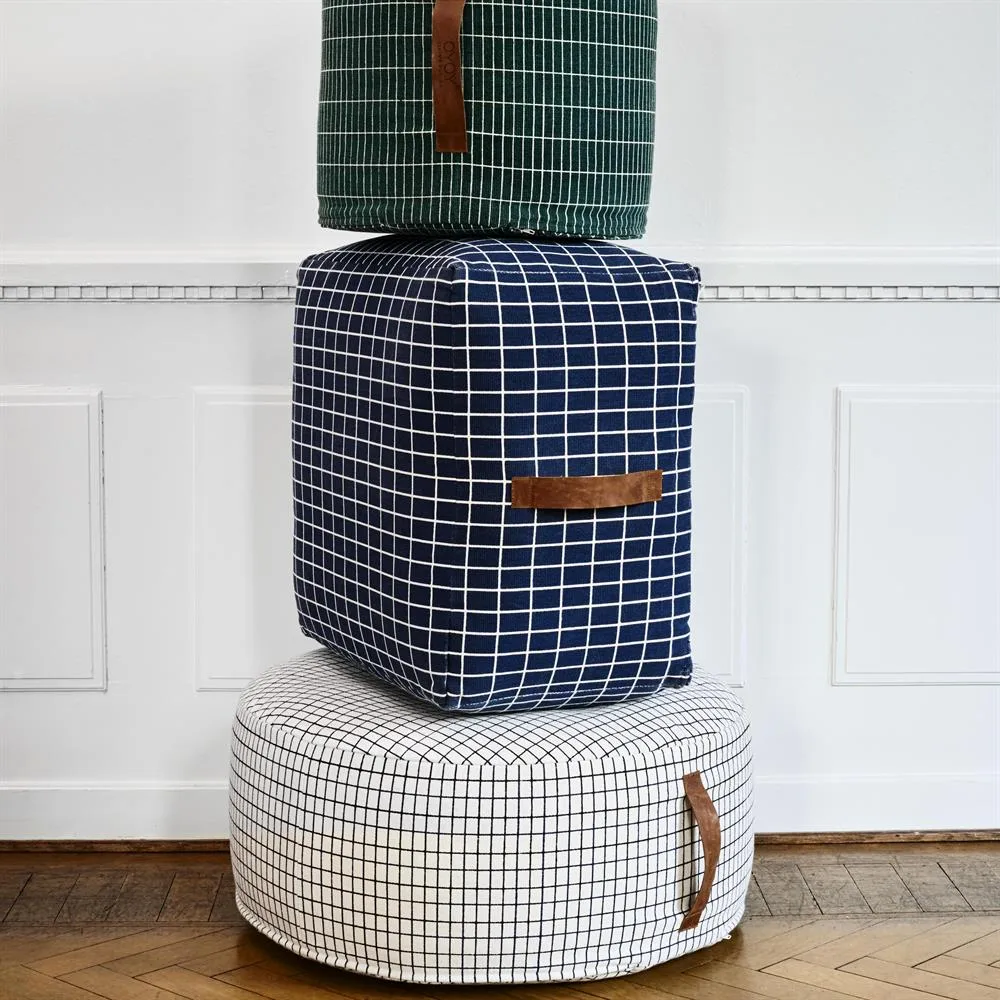 Sit on me poef, rond - wit OYOY