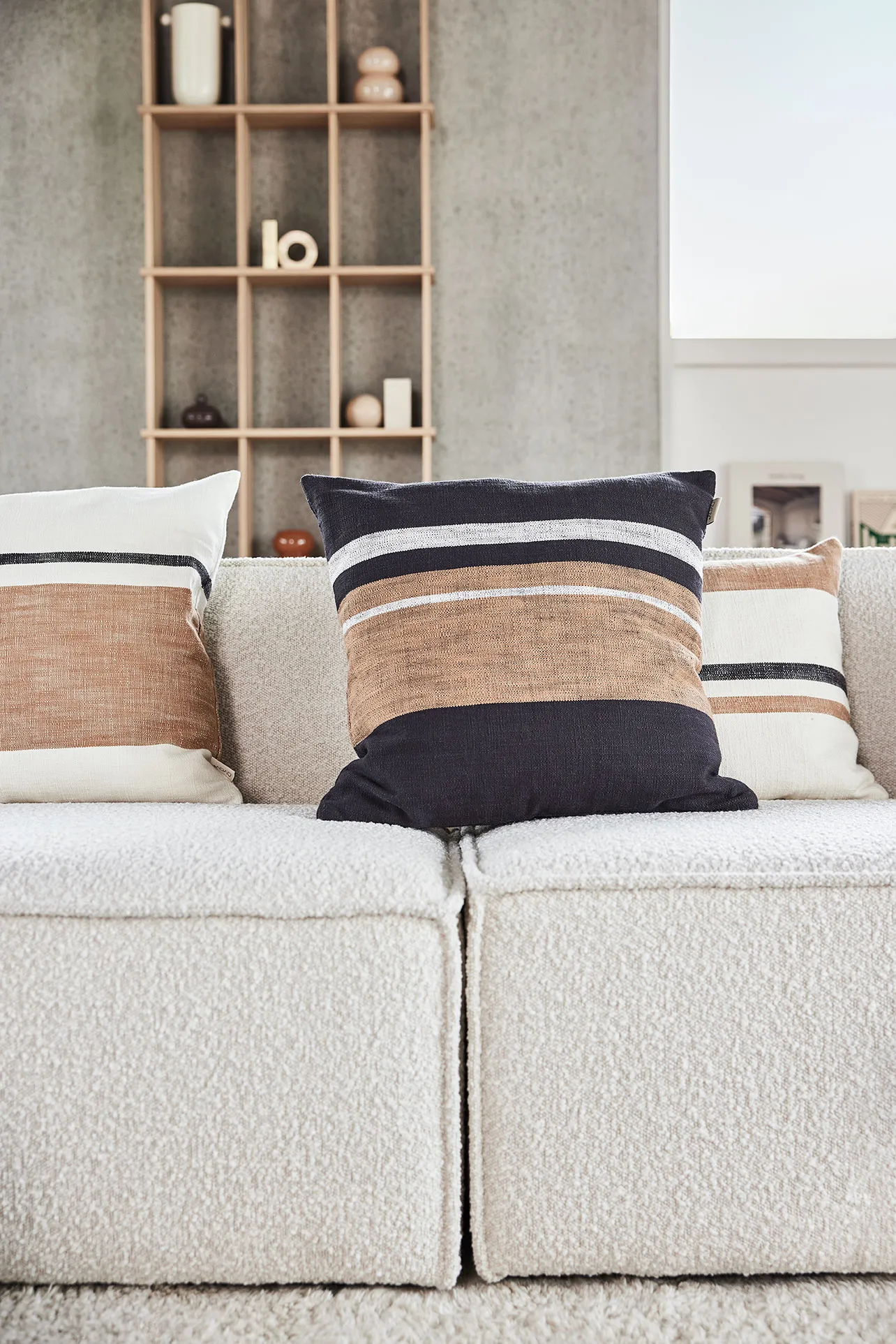 Sofuto kussensloop 48x48 cm, Anthracite OYOY