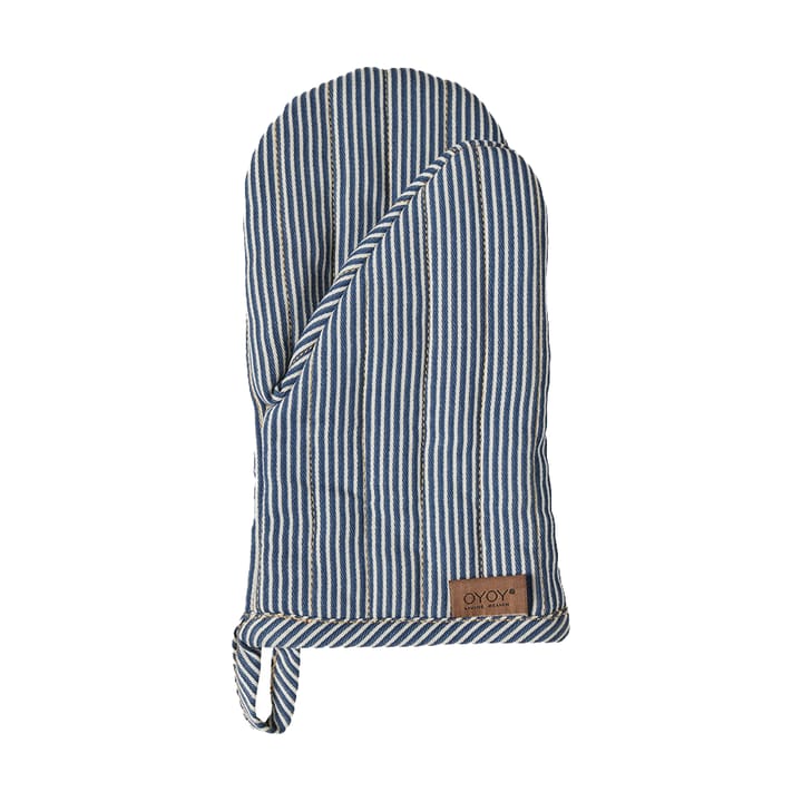 Striped denim ovenwant - Blue - OYOY