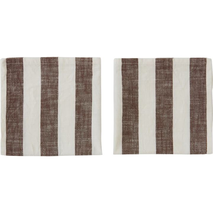 Striped servet 45x45 cm 2-pack - Choko - OYOY