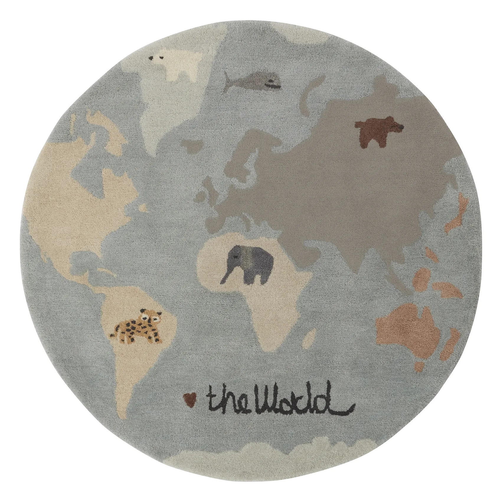 The world kindervloerkleed Ø120 cm, Multi OYOY