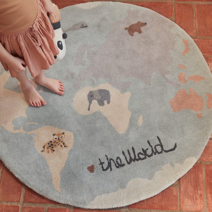 The world kindervloerkleed Ø120 cm, Multi OYOY