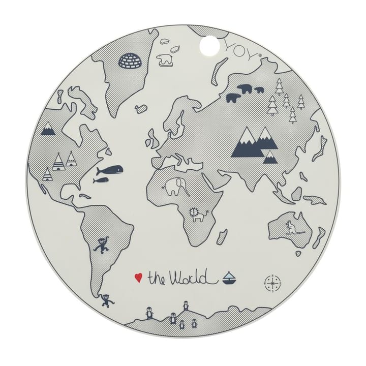 The world placemat - beige-grijs - OYOY