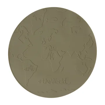 The world placemat - Olive - OYOY