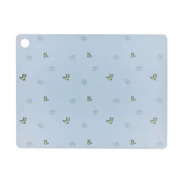Theo Dino placemat 34x45 cm - Pale blue - OYOY