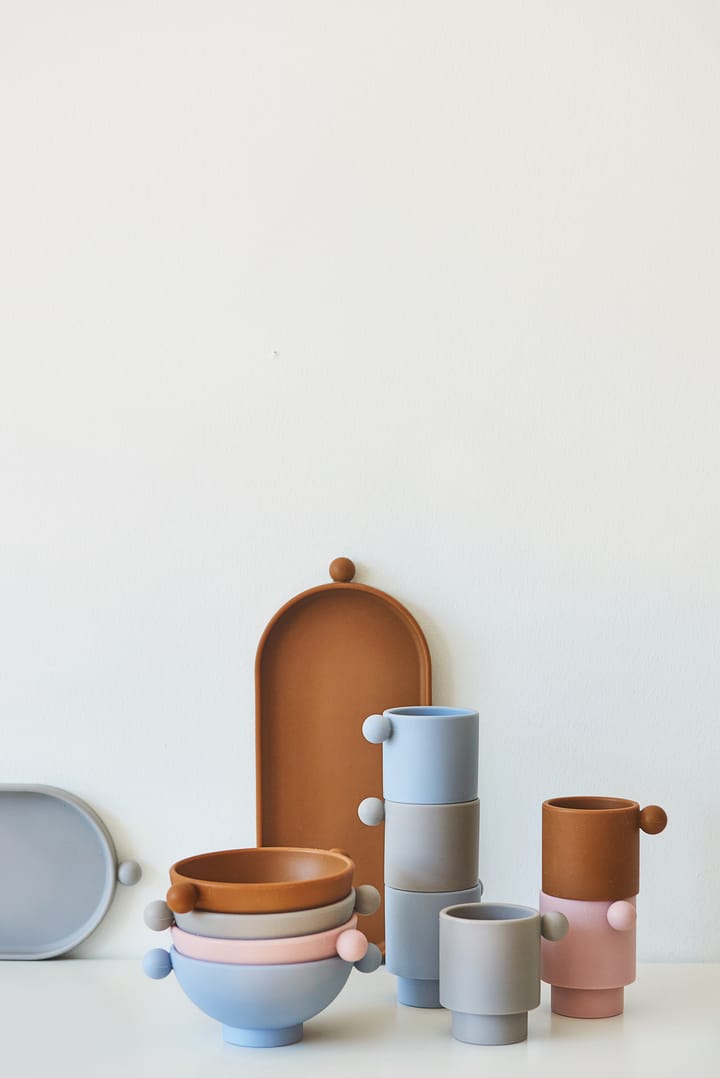 Tiny Inka kom Ø11 cm 2-pack, Caramel-rose OYOY