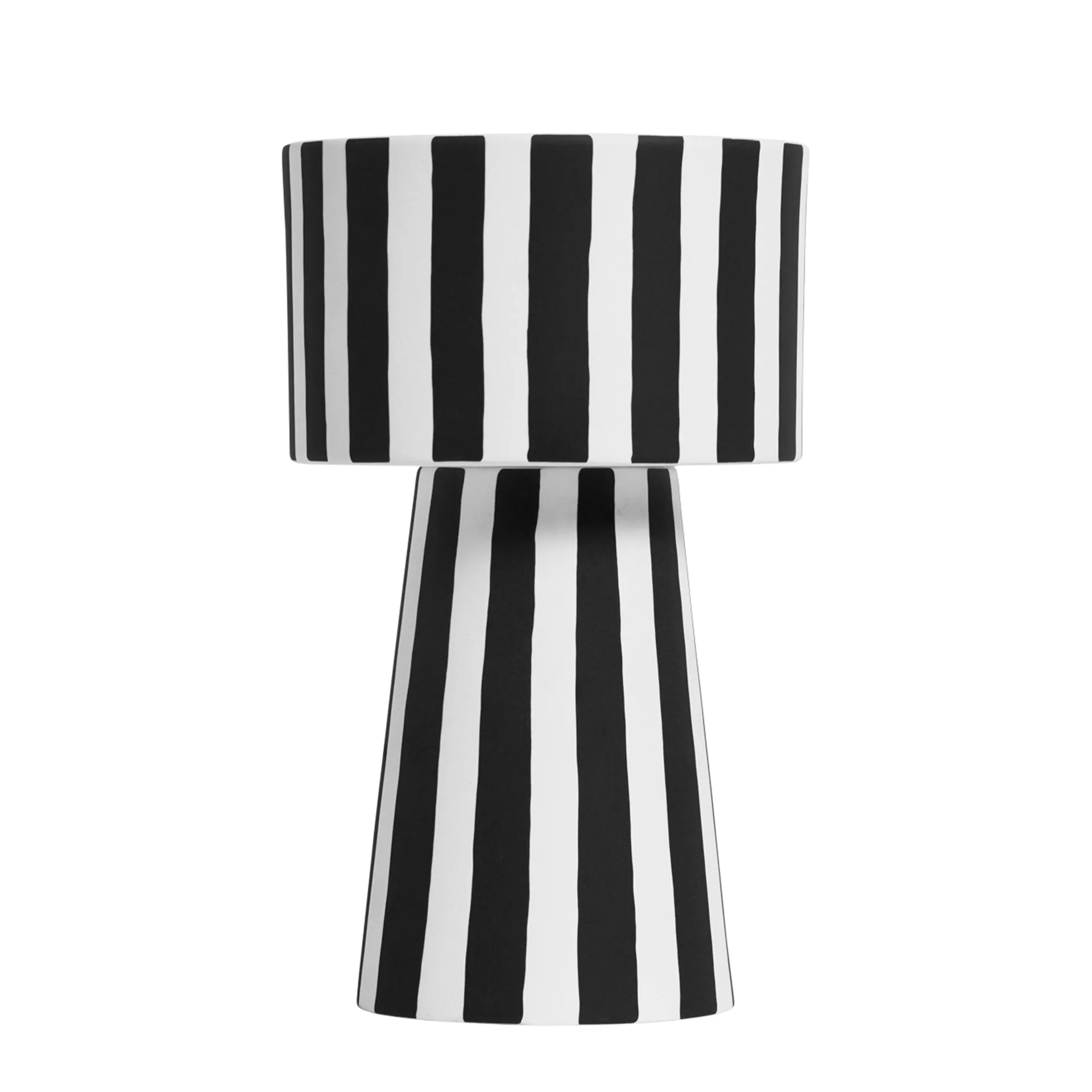 Toppu bloempot Ø15 cm, zwart-wit OYOY