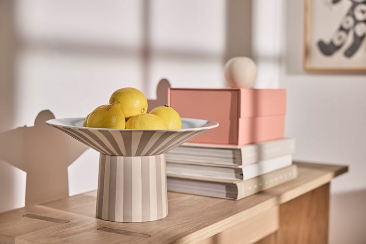 Toppu centerpiece hoog 17xØ30 cm, Clay-Ice blue OYOY