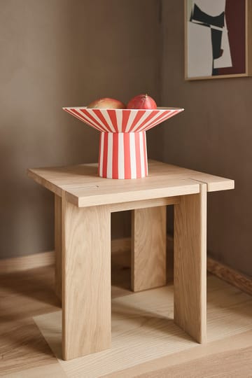 Toppu centerpiece hoog 17xØ30 cm - Red-peach - OYOY