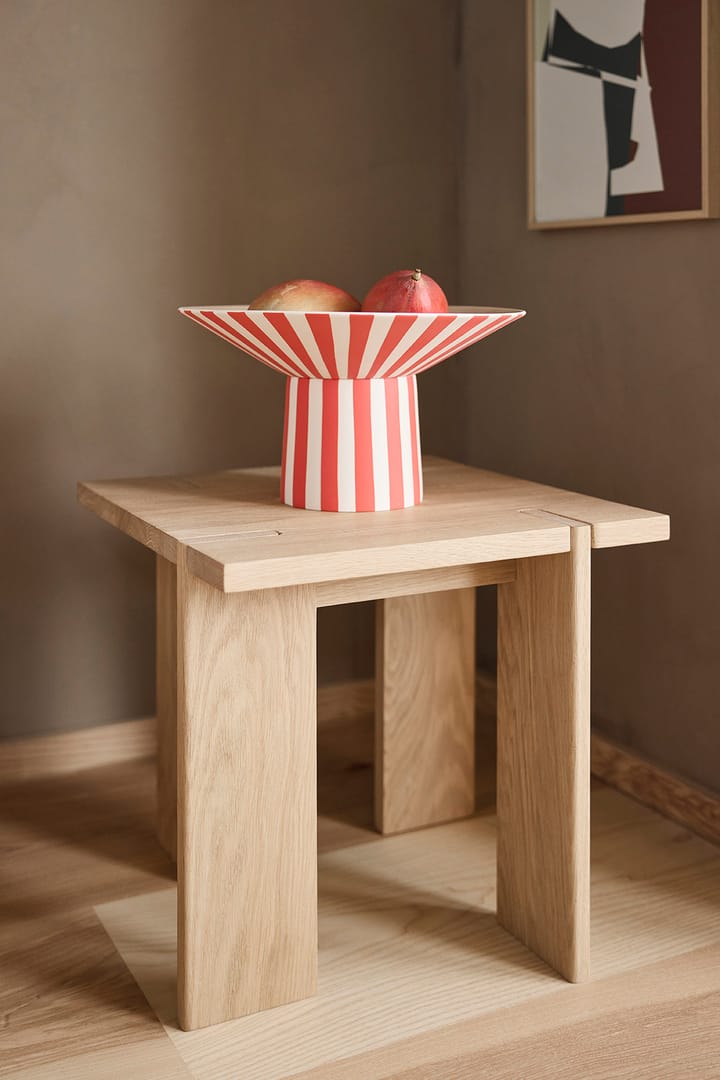 Toppu centerpiece hoog 17xØ30 cm, Red-peach OYOY