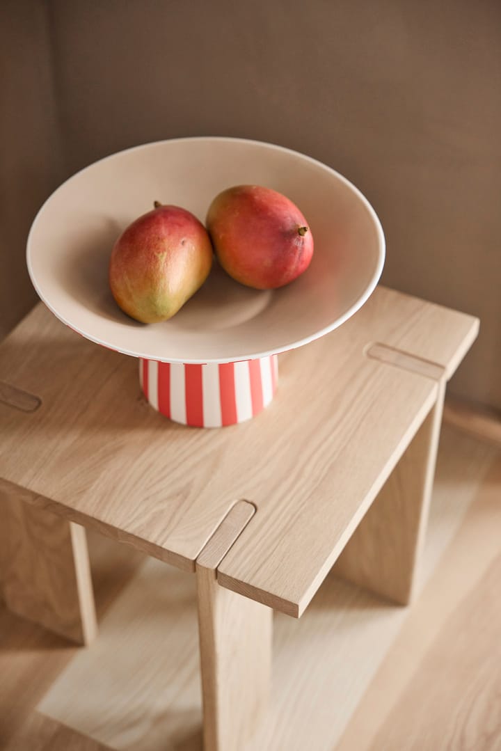 Toppu centerpiece hoog 17xØ30 cm, Red-peach OYOY