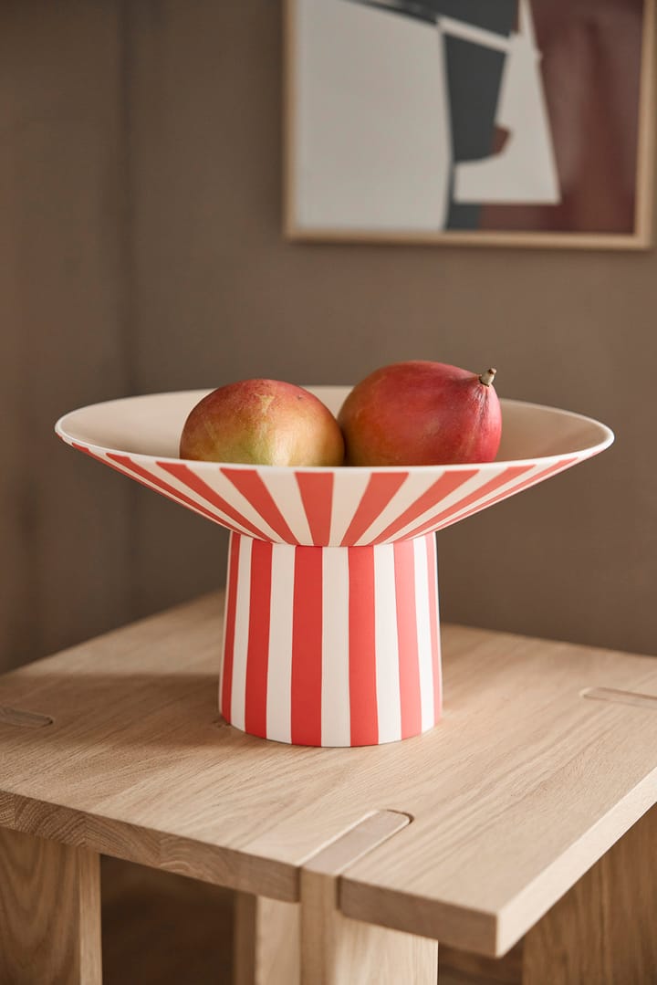 Toppu centerpiece hoog 17xØ30 cm, Red-peach OYOY