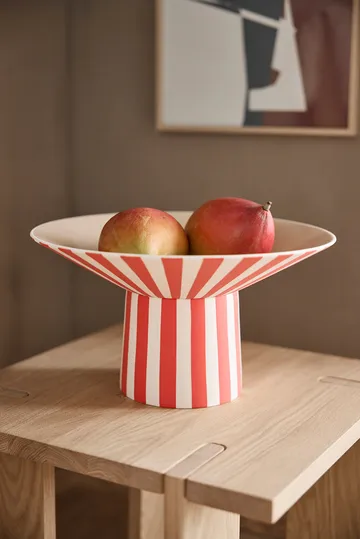 Toppu centerpiece hoog Ø30x17 cm - Red-peach - OYOY