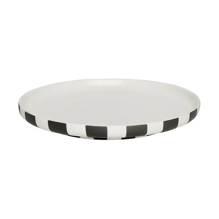 Toppu dinerbord Ø20 cm, Black-white OYOY