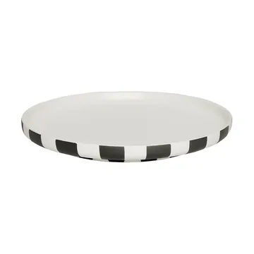 Toppu dinerbord Ø20 cm - Black-white - OYOY