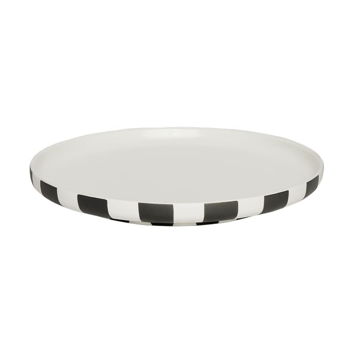 Toppu dinerbord Ø20 cm - Black-white - OYOY