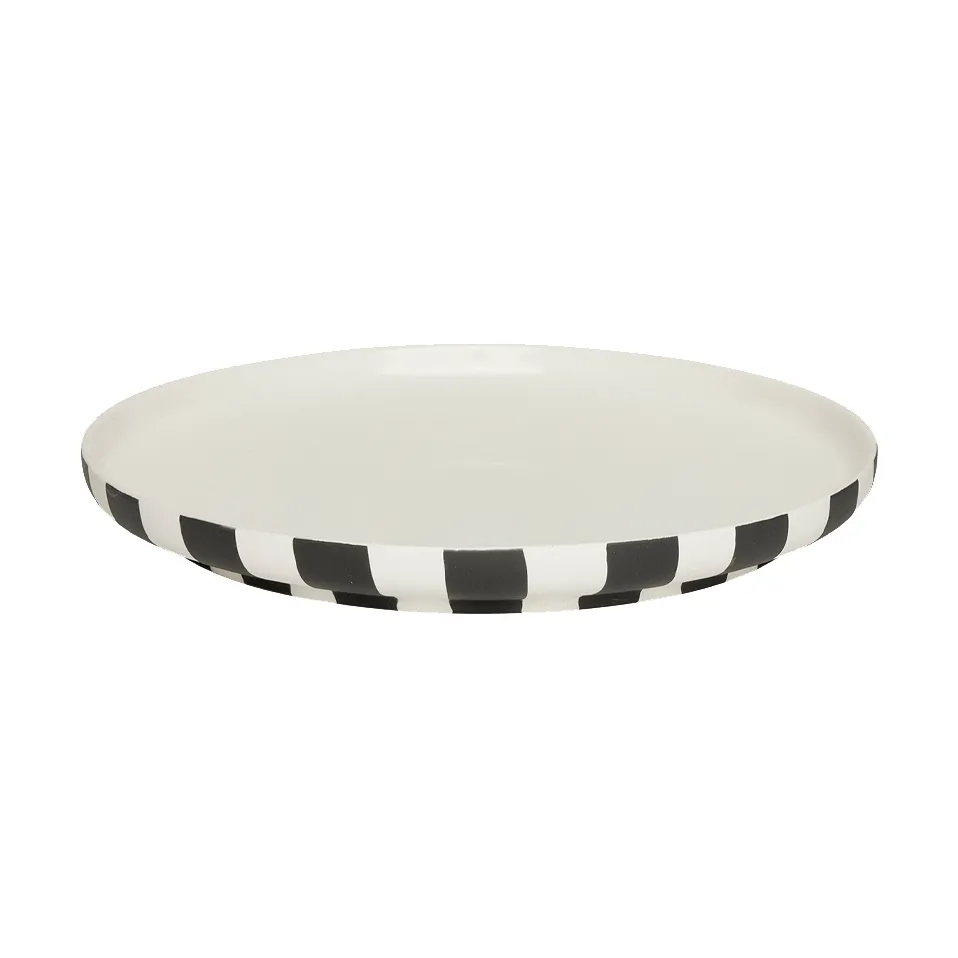 Toppu dinerbord Ø26,5 cm, Black-white OYOY