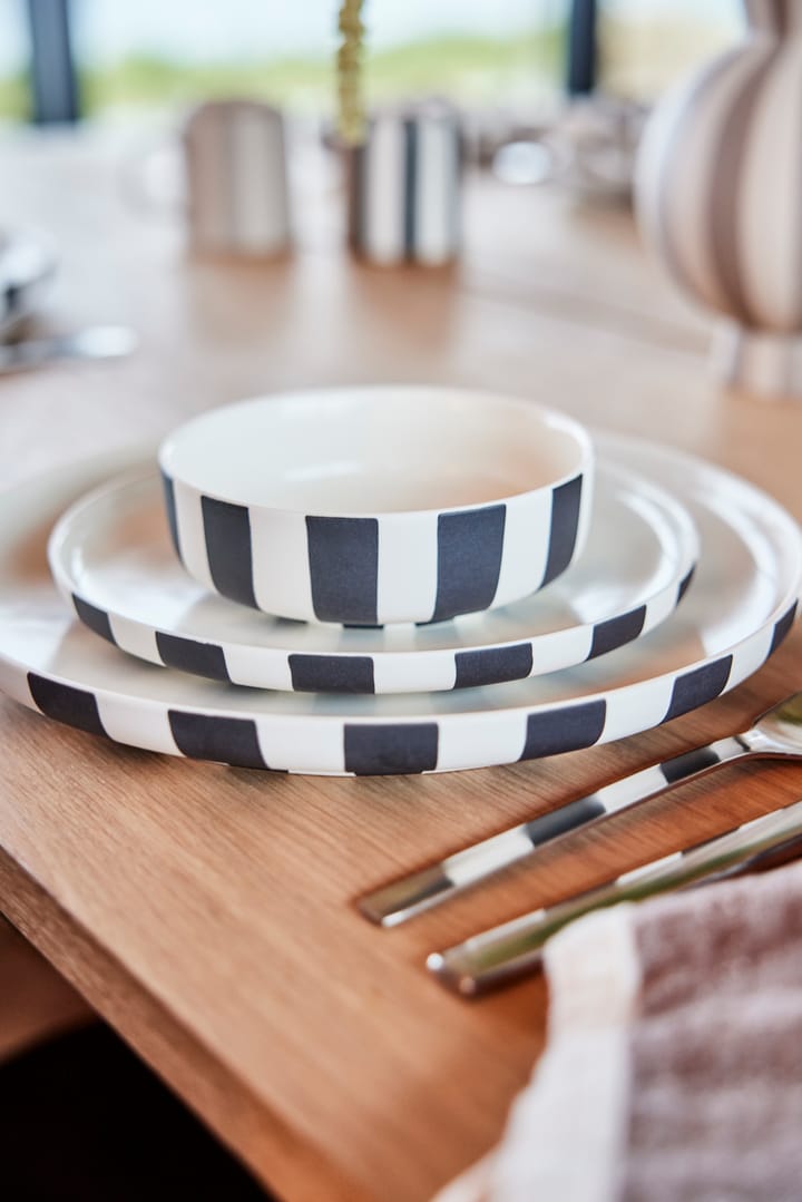 Toppu dinerbord Ø26,5 cm, Black-white OYOY