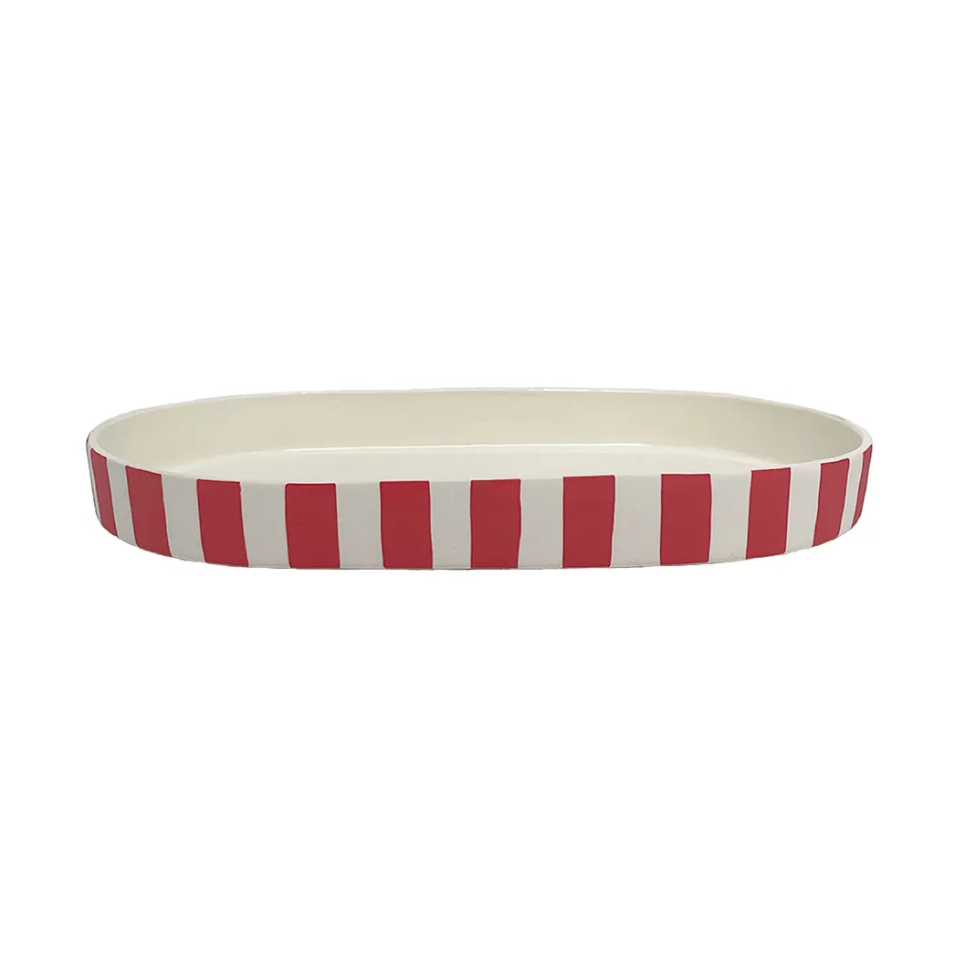 Toppu ovale decoratieschaal, Cherry Red OYOY