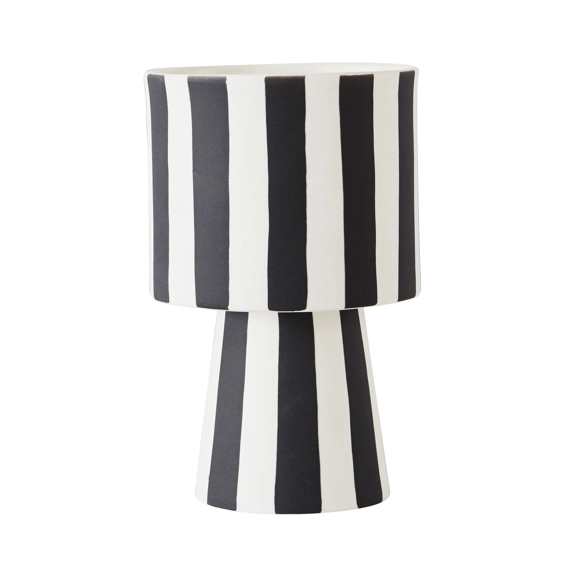 Toppu pot Ø10 cm, Zwart-wit OYOY