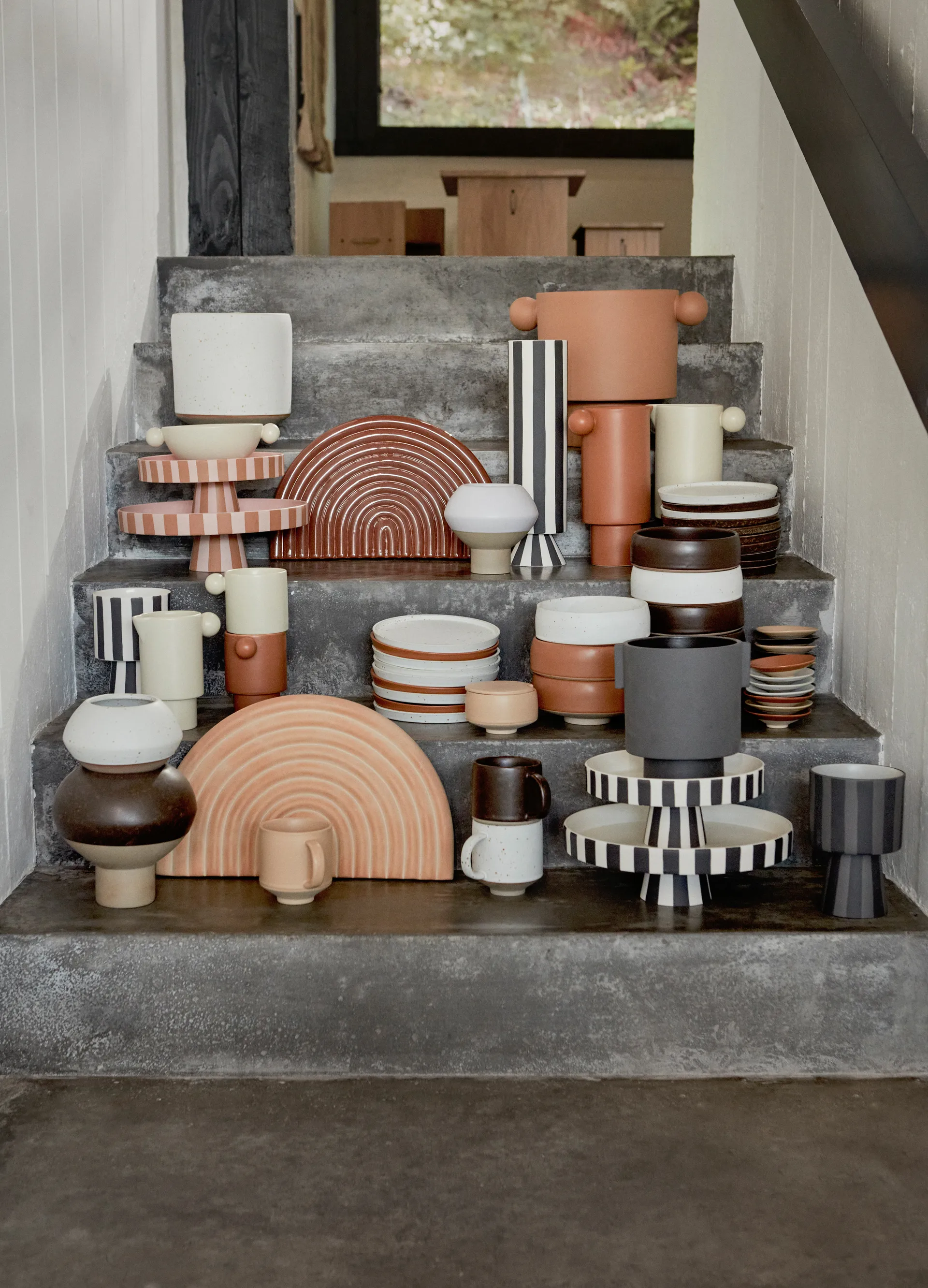 Toppu serveerschotel groot Ø27 cm, Caramel-rose OYOY