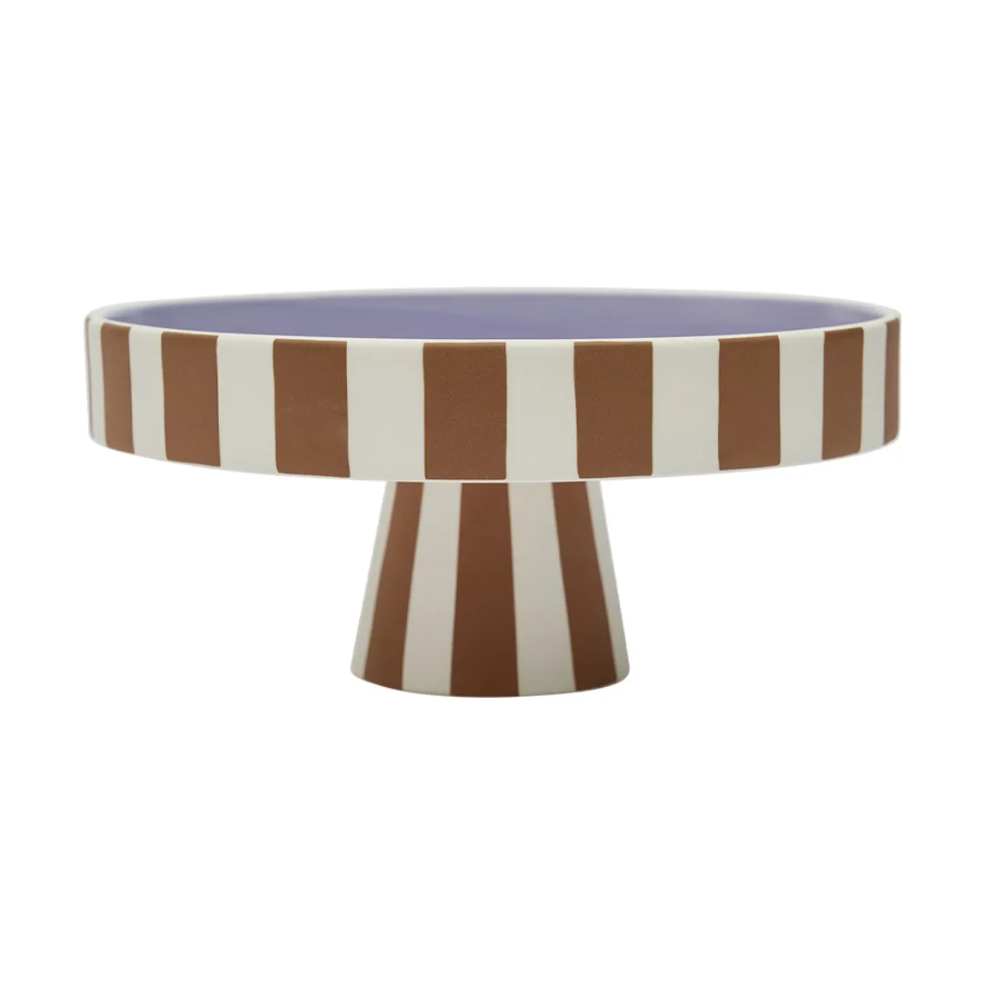 Toppu taartbord met voet Ø20 cm, Caramel-lavender OYOY