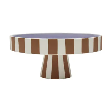 Toppu taartbord met voet Ø20 cm - Caramel-lavender - OYOY