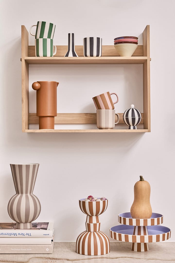 Toppu taartbord met voet Ø20 cm, Caramel-lavender OYOY