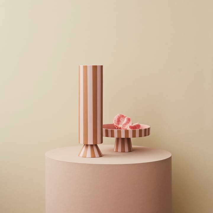 Toppu taartbord met voet Ø20 cm, Caramel-rose OYOY