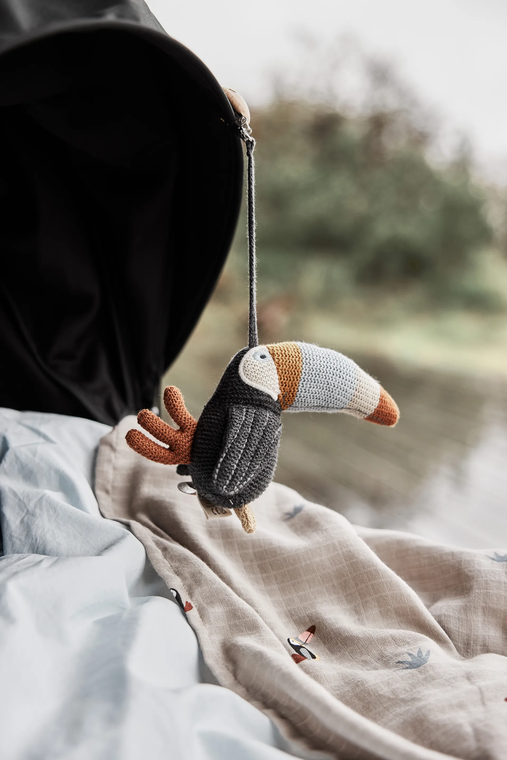 Toucan hydrofiele doek 2-pack, Clay-caramel OYOY