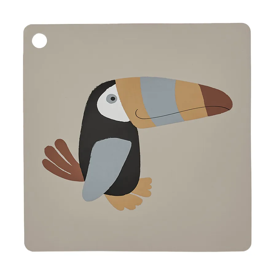 Toucan placemat, Clay OYOY