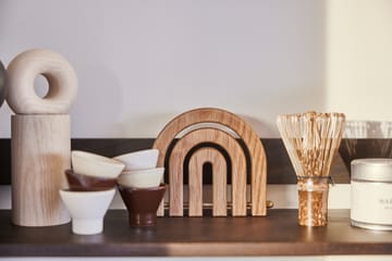 Yuka eierdopje 2-pack - Dark Terracotta - OYOY