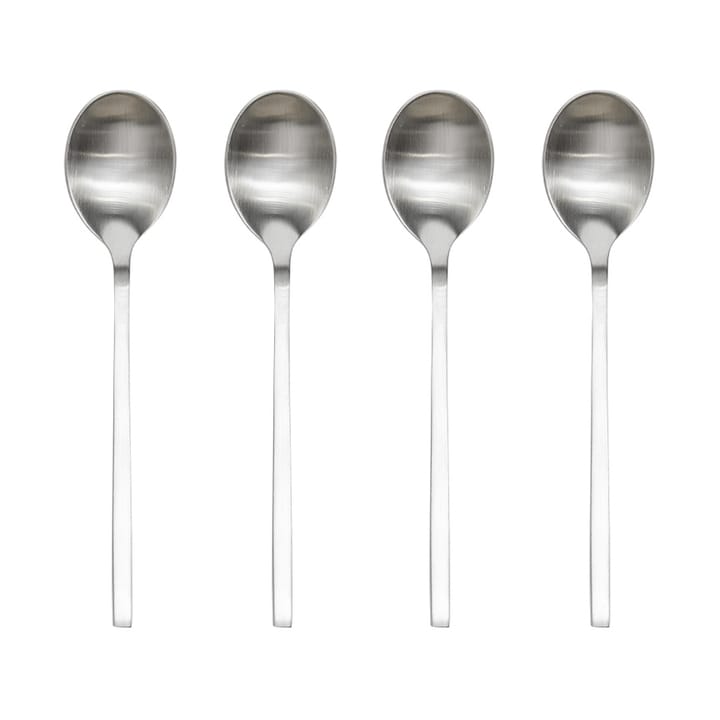Yuka lepel 4-pack - Brushed Steel - OYOY