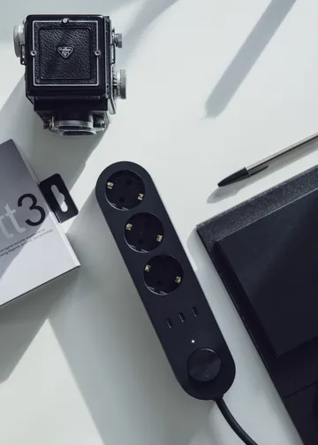 Alma Power Bar stekkerdoos - Midwinter black - palett3