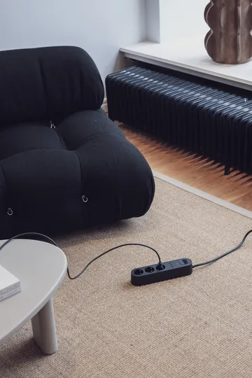 Alma Power Bar stekkerdoos - Midwinter black - palett3