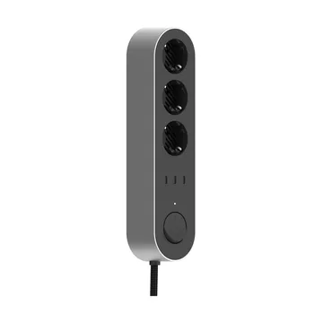 Edgar Power Bar stekkerdoos - Satin aluminium - Palette