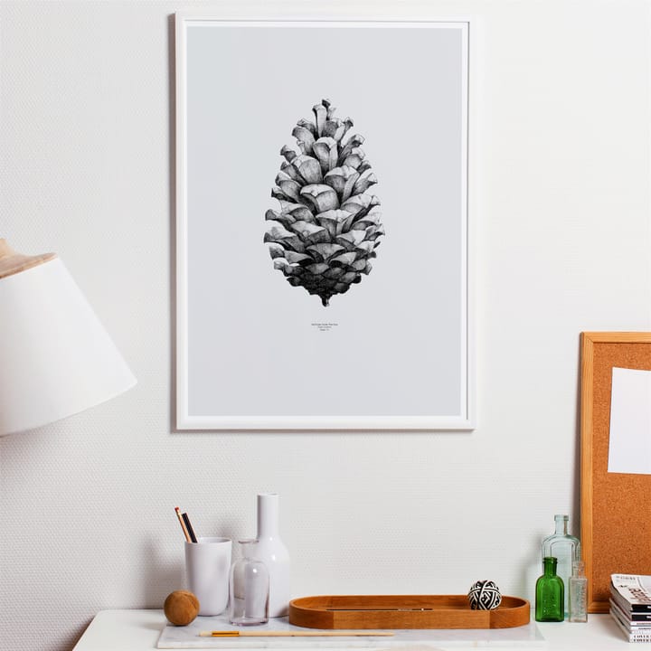 1:1 Pine cone poster - grijs - 50 x 70 cm. - Paper Collective