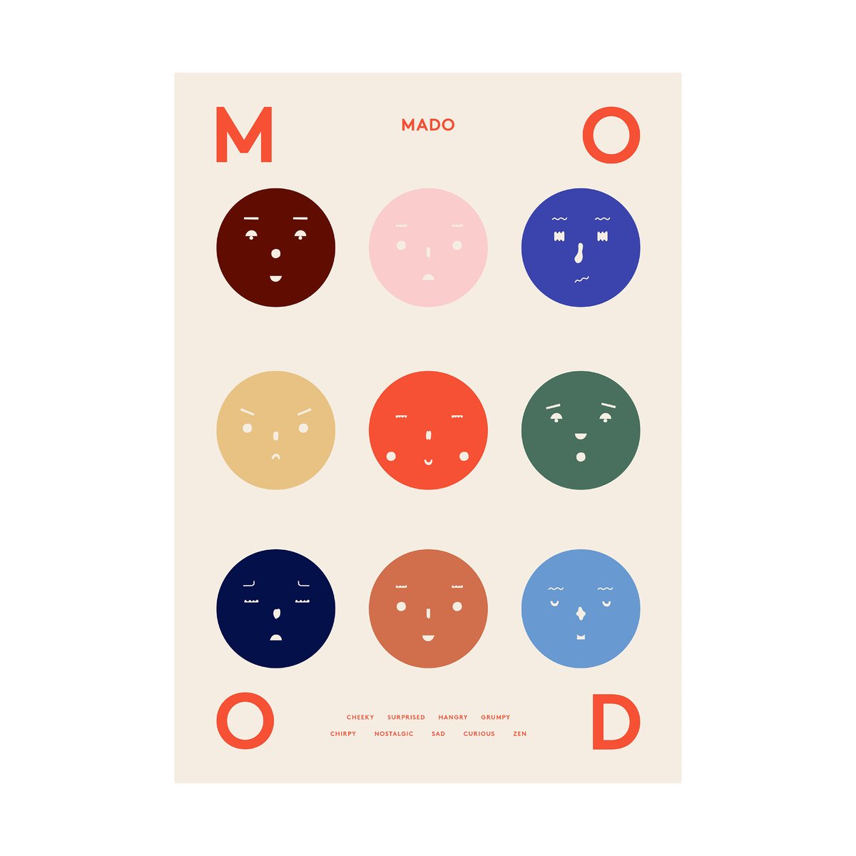 Paper Collective 9 Moods poster 50x70 cm | Scandinavisch Interieur | Posters | Multi